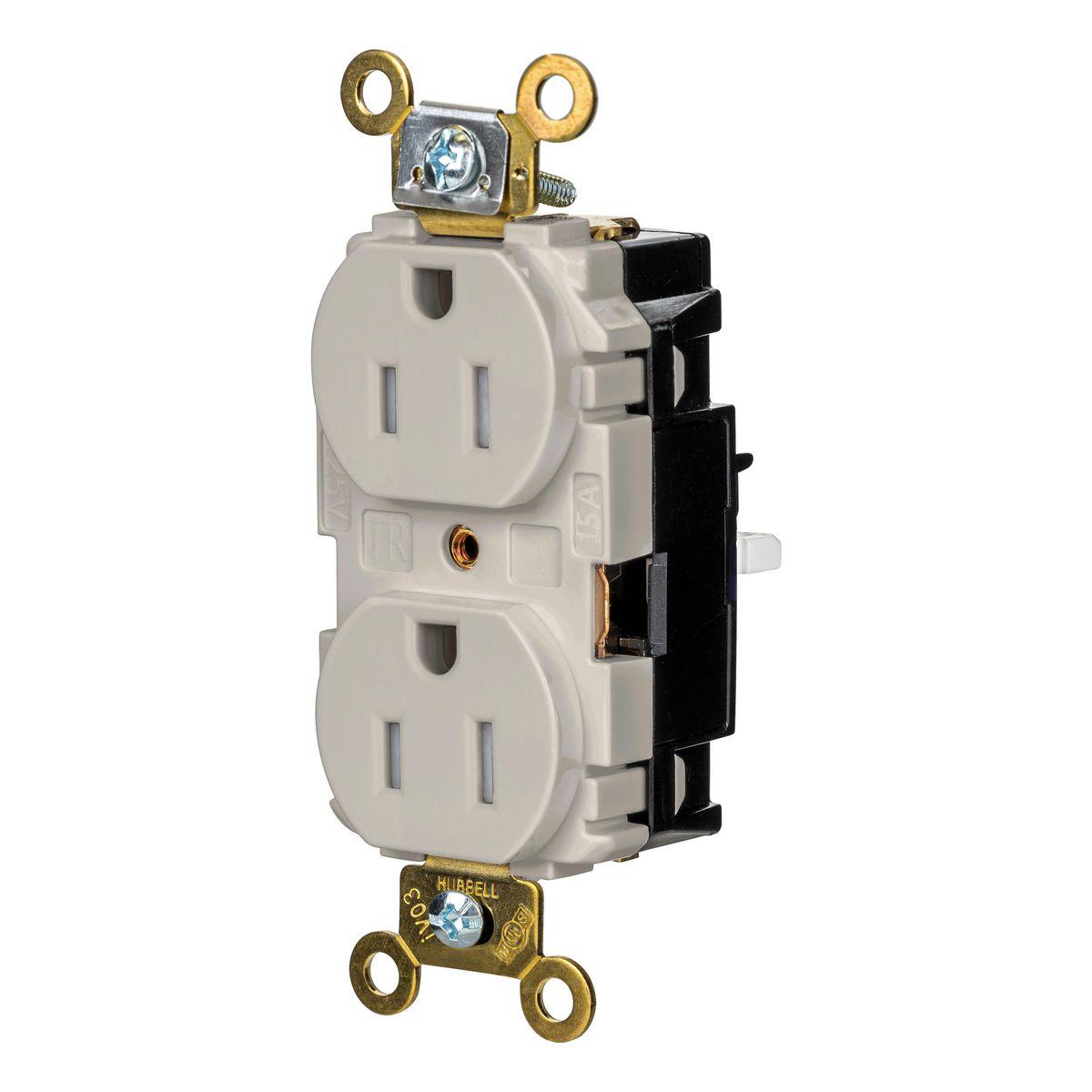 Hubbell Wiring Device-Kellems HBL5262STLATR Straight Blade Receptacles