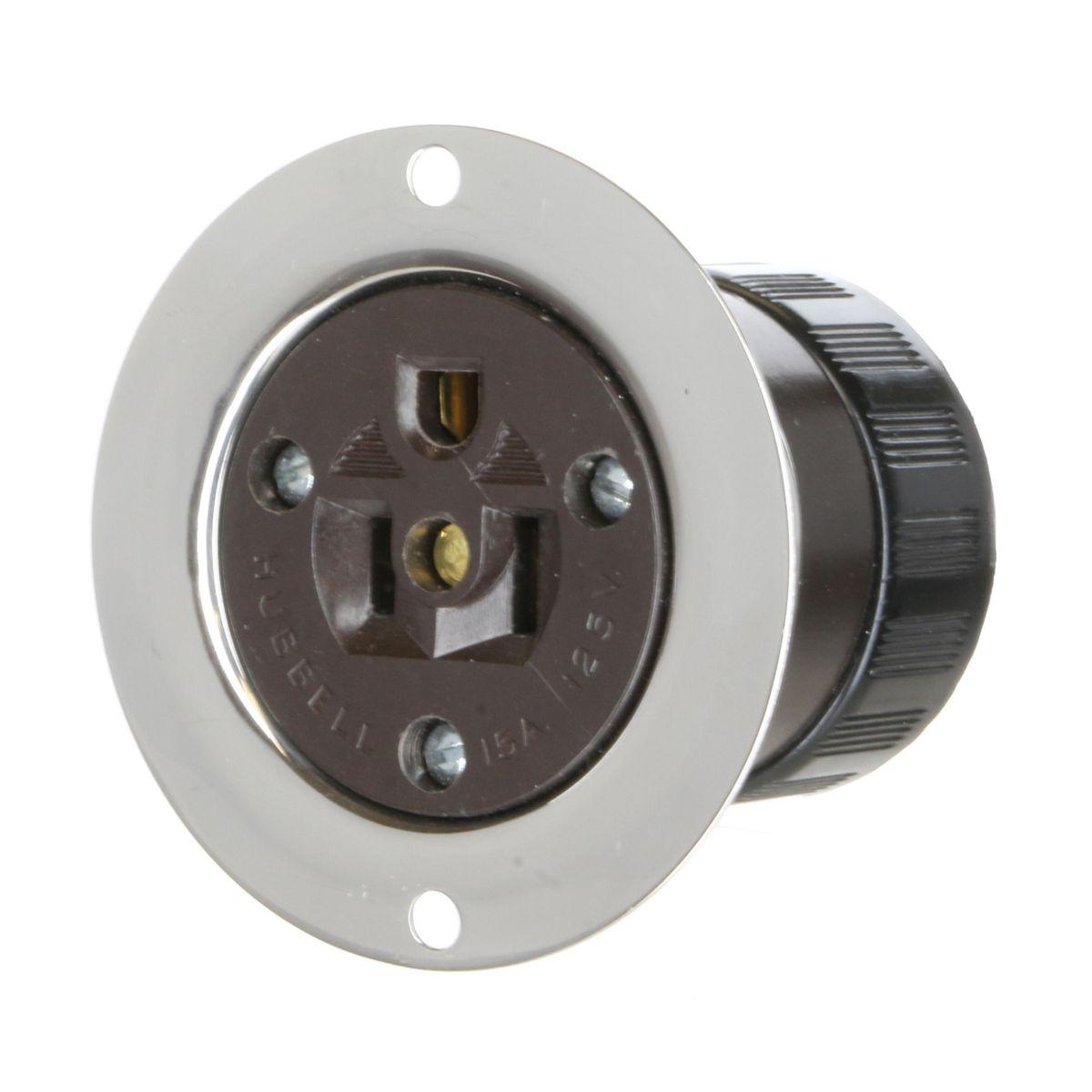 Hubbell Wiring Device-Kellems HBL5279 Straight Blade Flanged Inlets & Outlets