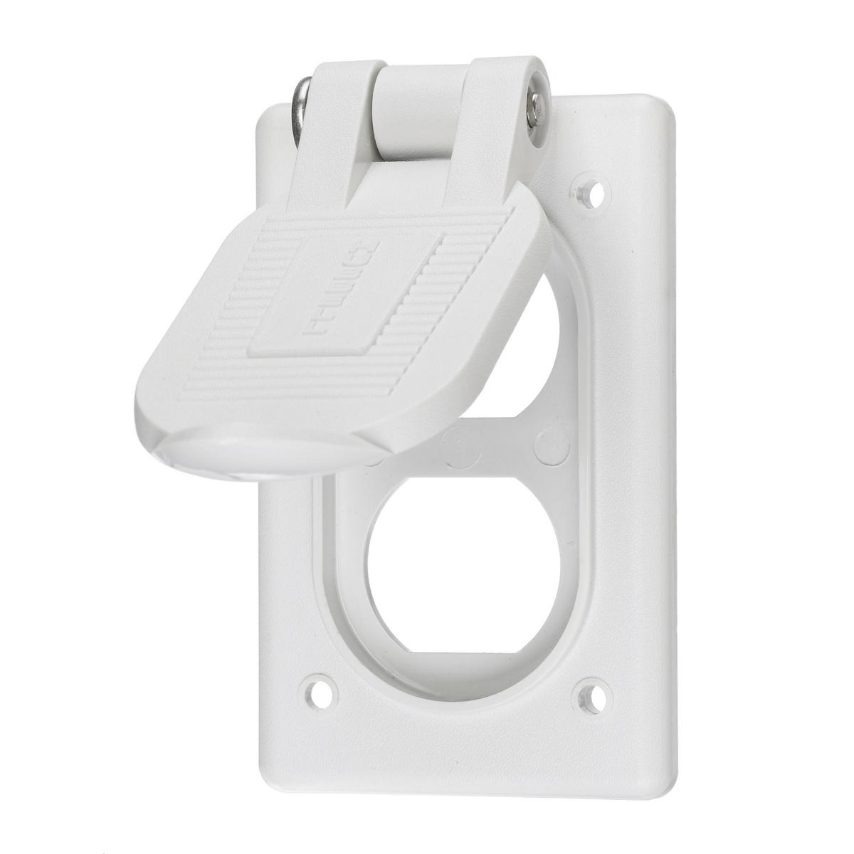 Hubbell Wiring Device-Kellems HBL52CM21W Weatherproof Device/Outlet Box Covers