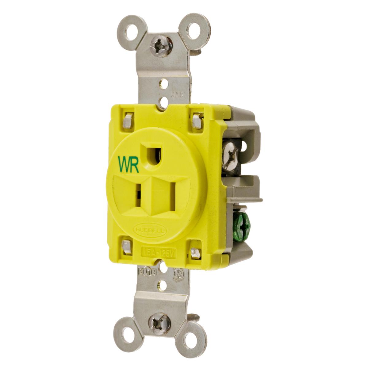 Hubbell Wiring Device-Kellems HBL52CM61 Straight Blade Receptacles