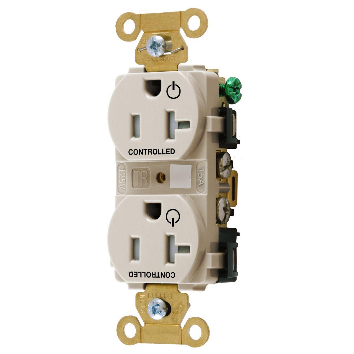 Hubbell Wiring Device-Kellems HBL5362C2LATR Straight Blade Receptacles