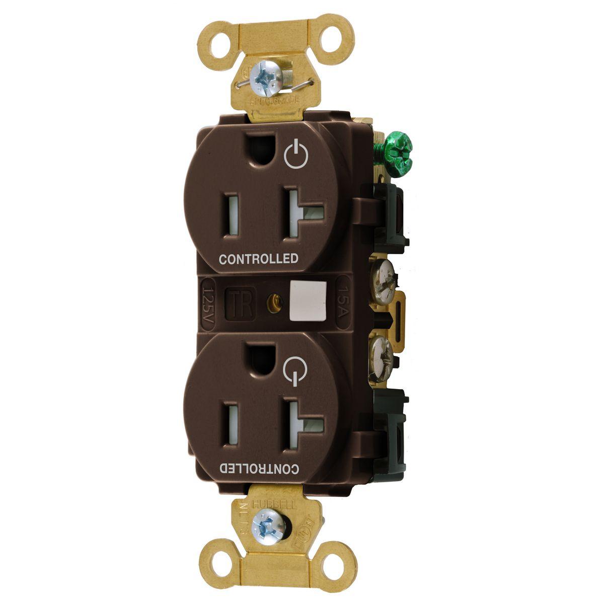 Hubbell Wiring Device-Kellems HBL5362C2TR Straight Blade Receptacles