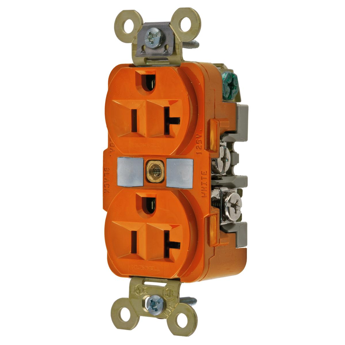 Hubbell Wiring Device-Kellems HBL5362M4 Straight Blade Receptacles