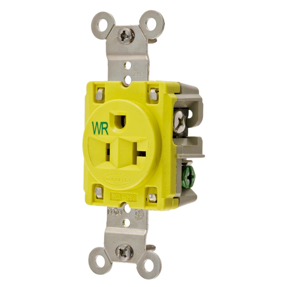 Hubbell Wiring Device-Kellems HBL53CM61 Straight Blade Receptacles