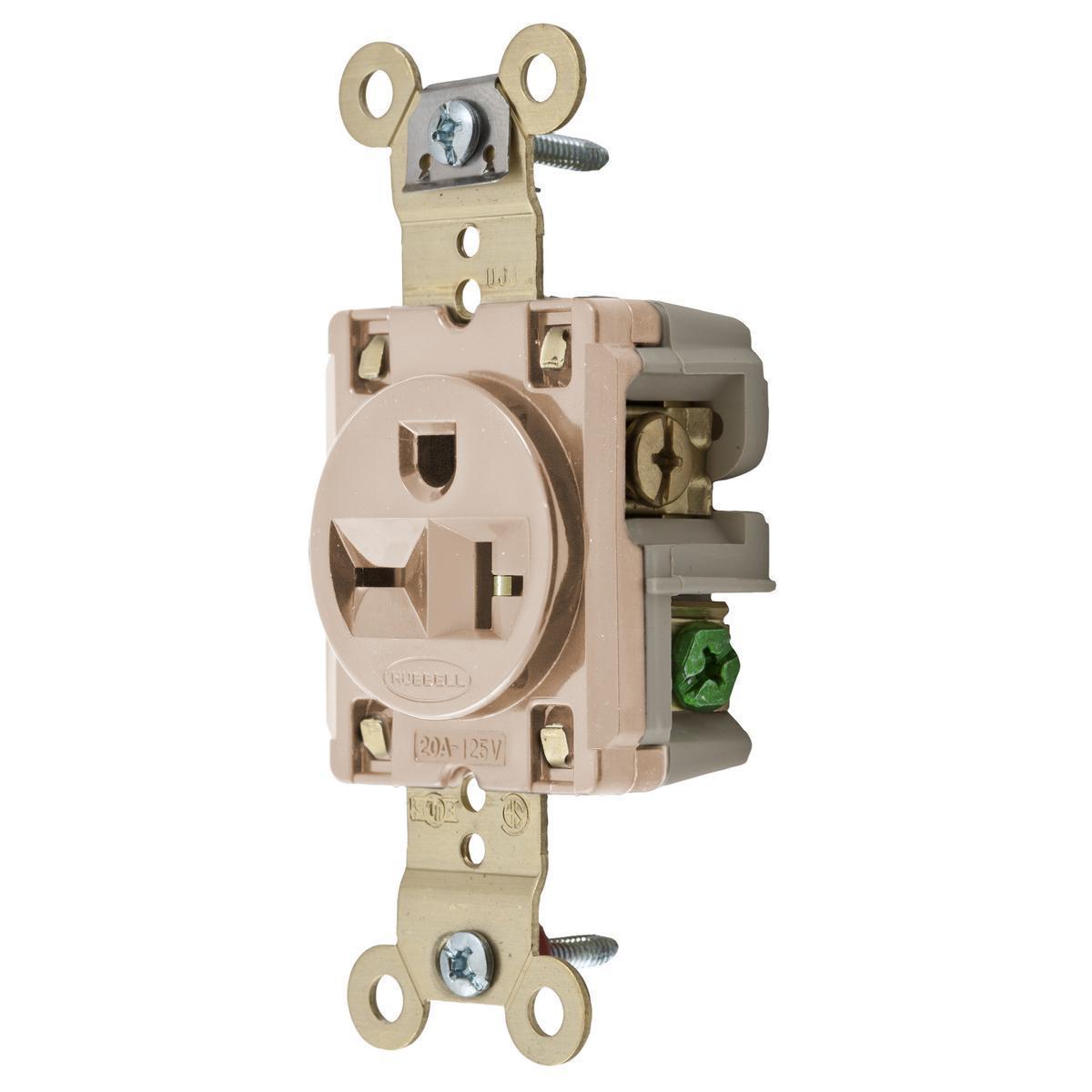 Hubbell Wiring Device-Kellems HBL5461LA Straight Blade Receptacles