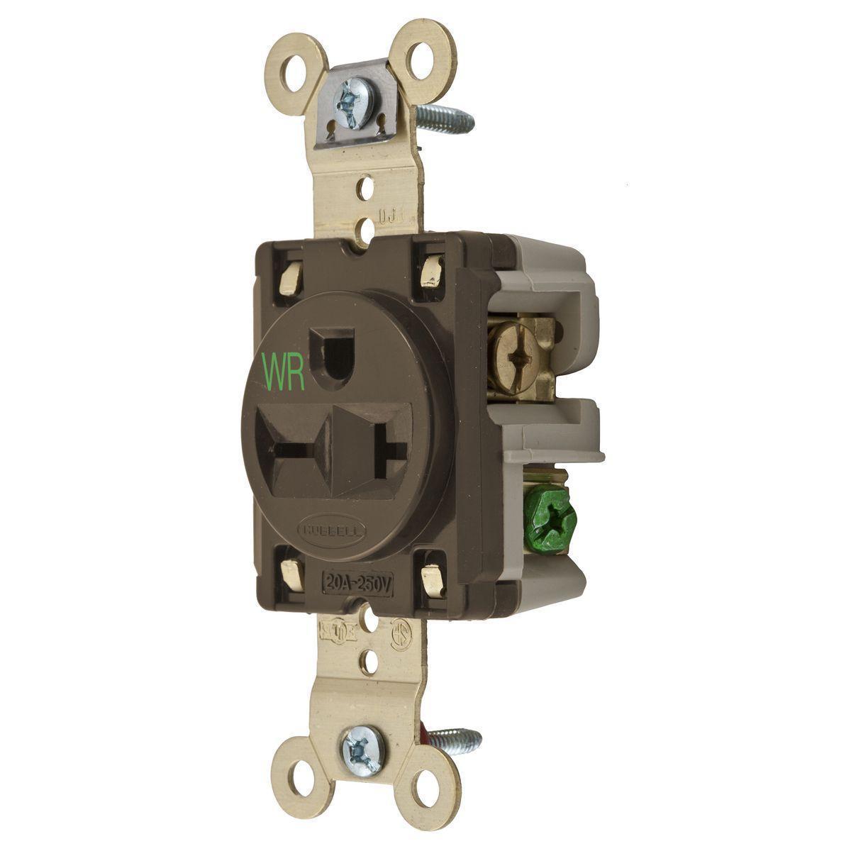 Hubbell Wiring Device-Kellems HBL5461WR Straight Blade Receptacles