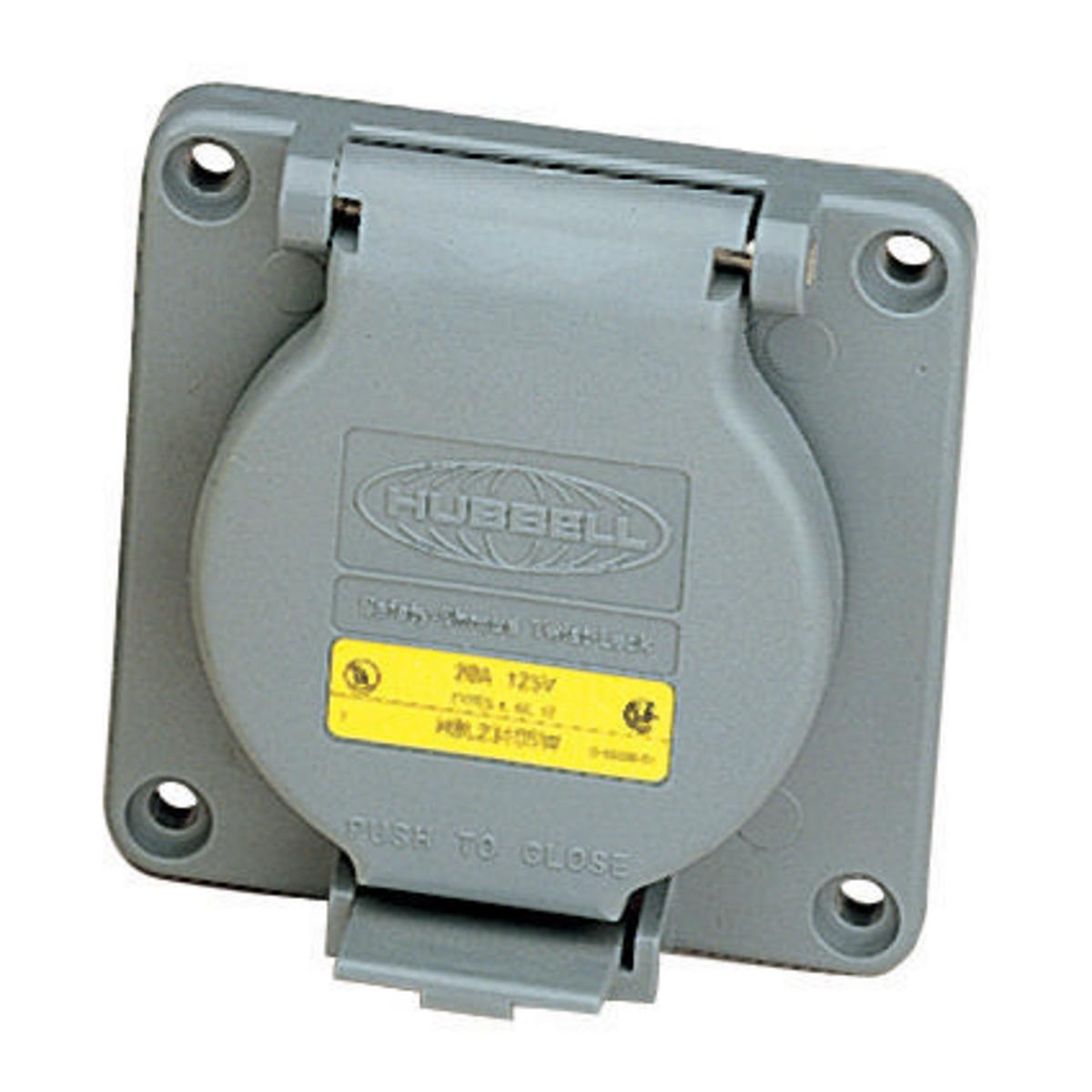 Hubbell Wiring Device-Kellems HBL6375S Locking Flanged Inlets & Outlets