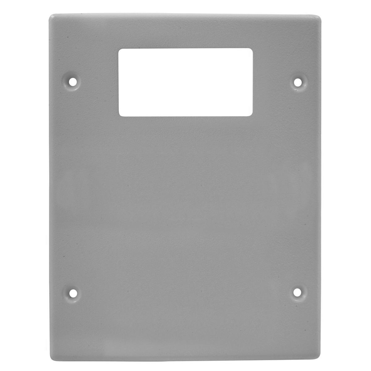 Hubbell Wiring Device-Kellems HBL6747RXXGY 2-Gang 1-Blank Removable Standard Cover Plate, For Use With HBL6750 Series Metal Raceway, Rolled Steel, Gray