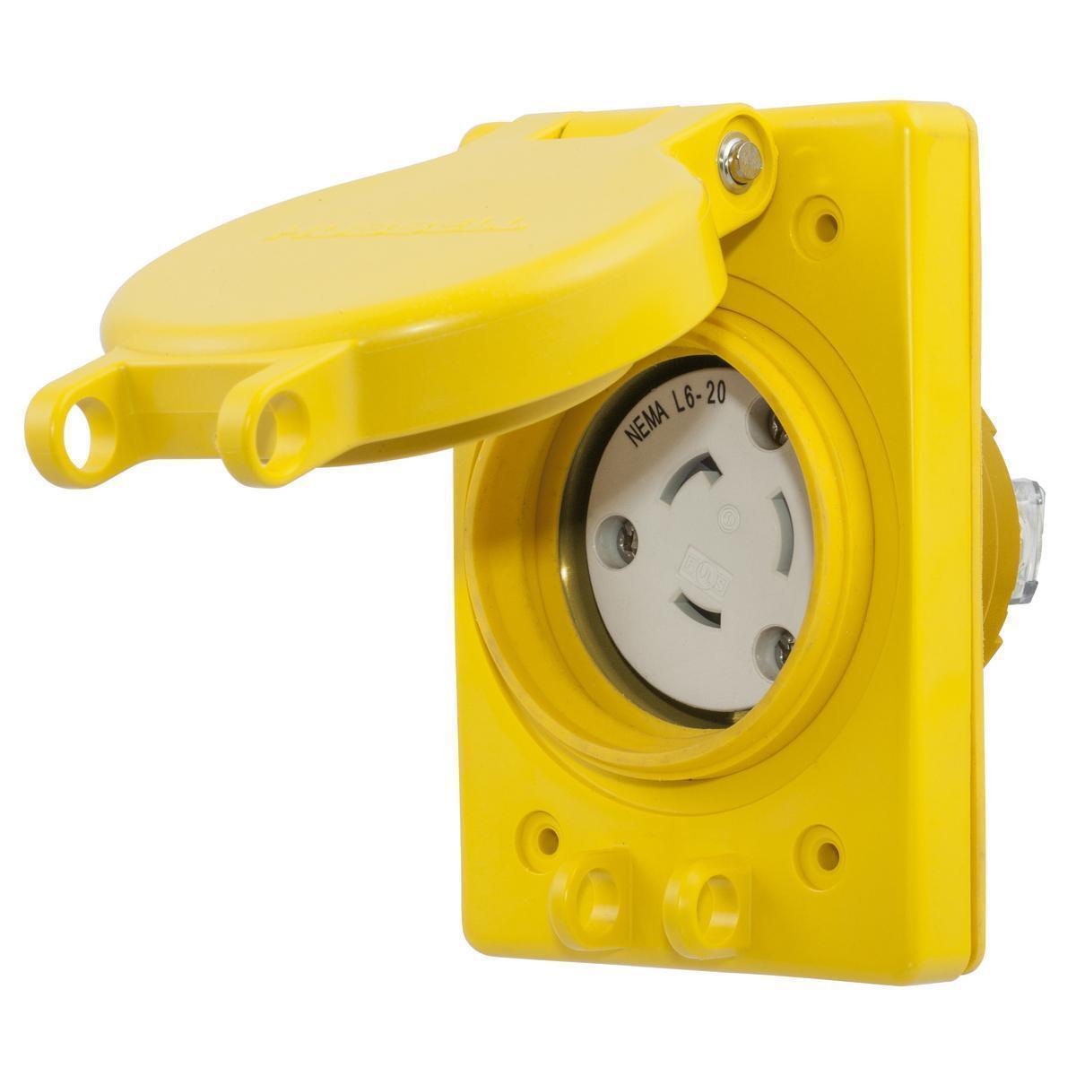 Hubbell Wiring Device-Kellems HBL67W48 Locking Receptacles