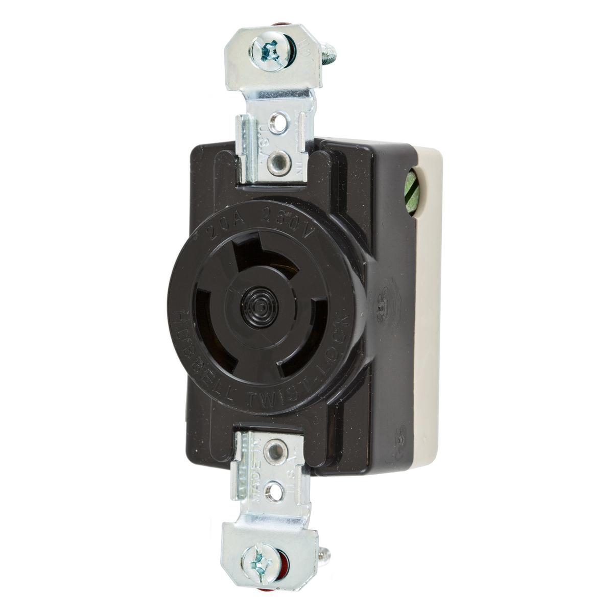 Hubbell Wiring Device-Kellems HBL7310BG Locking Receptacles
