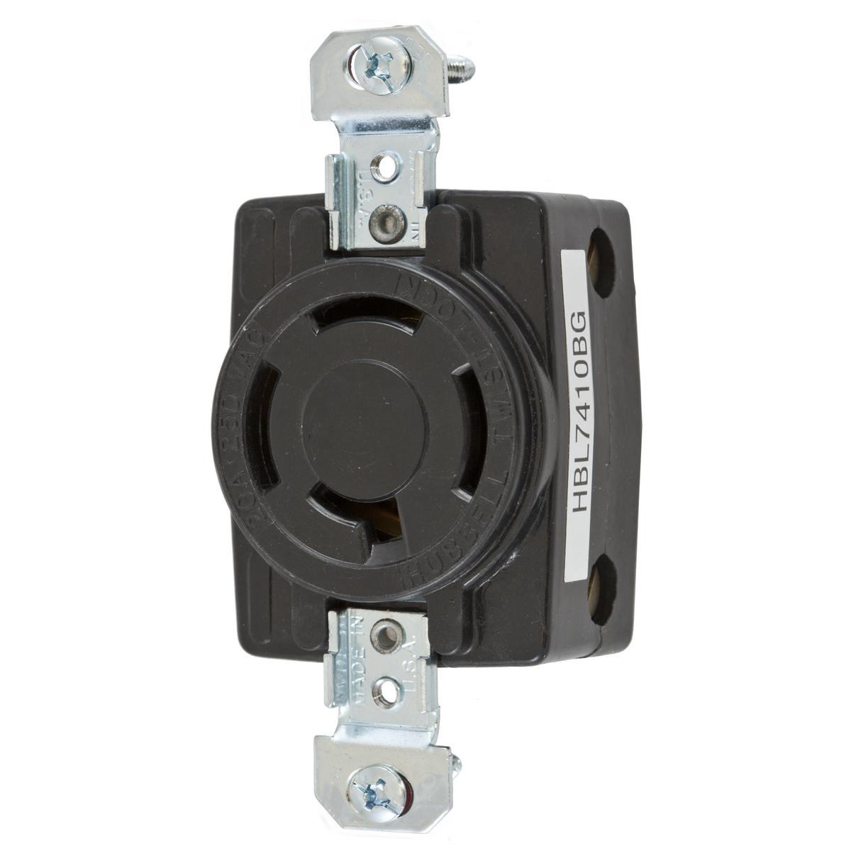 Hubbell Wiring Device-Kellems HBL7410BG Locking Receptacles