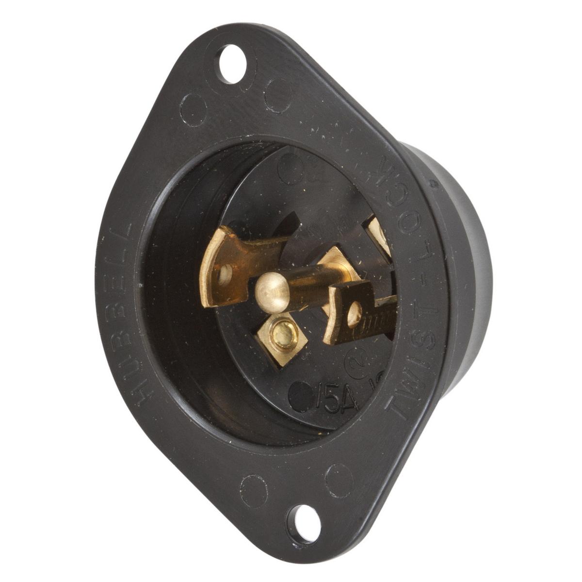 Hubbell Wiring Device-Kellems HBL7486N Locking Flanged Inlets & Outlets