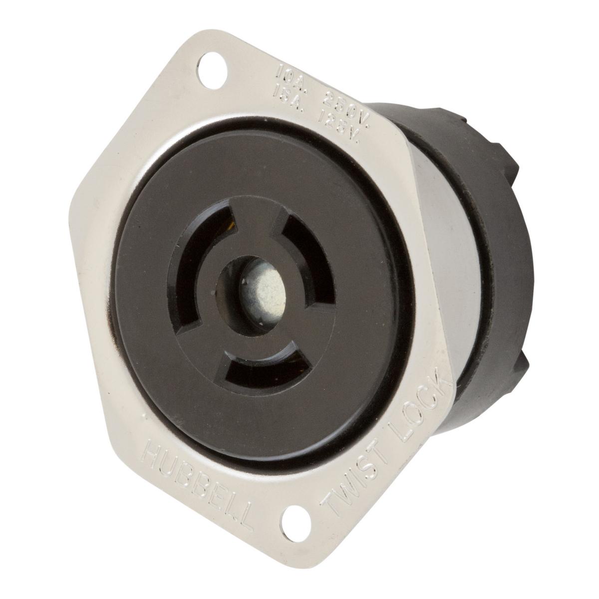Hubbell Wiring Device-Kellems HBL7557 Locking Flanged Inlets & Outlets