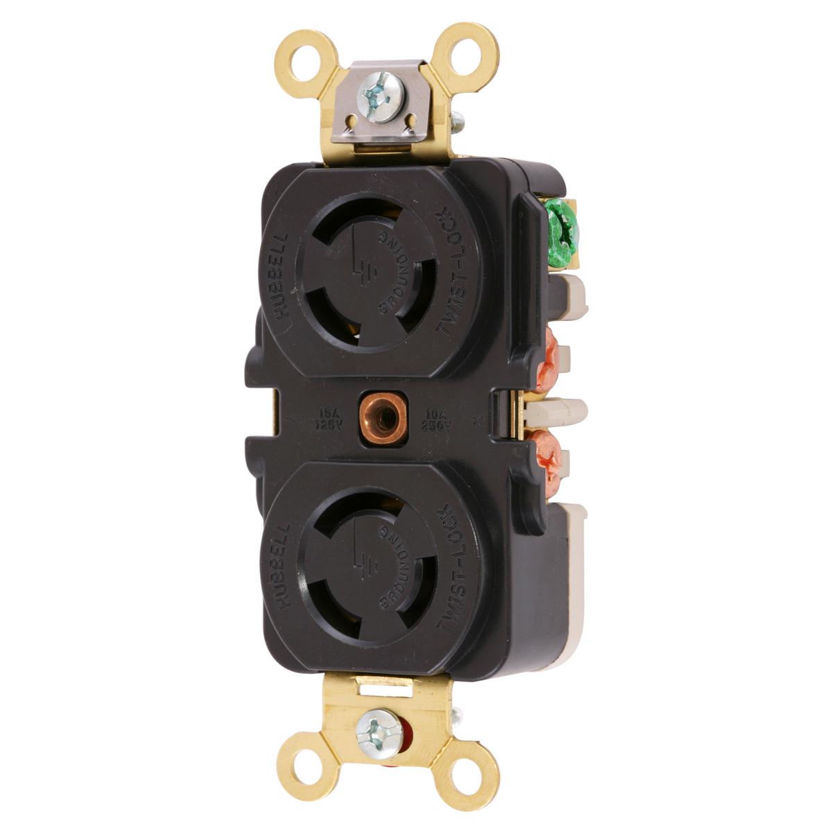 Hubbell Wiring Device-Kellems HBL7580G Locking Receptacles