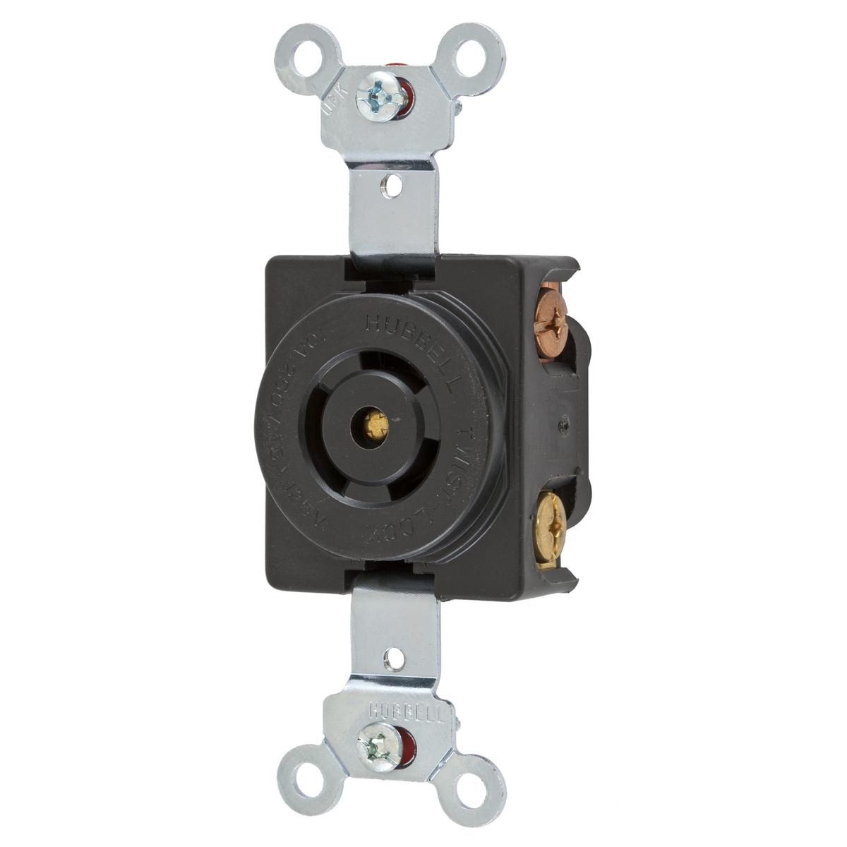 Hubbell Wiring Device-Kellems HBL7582 Locking Receptacles