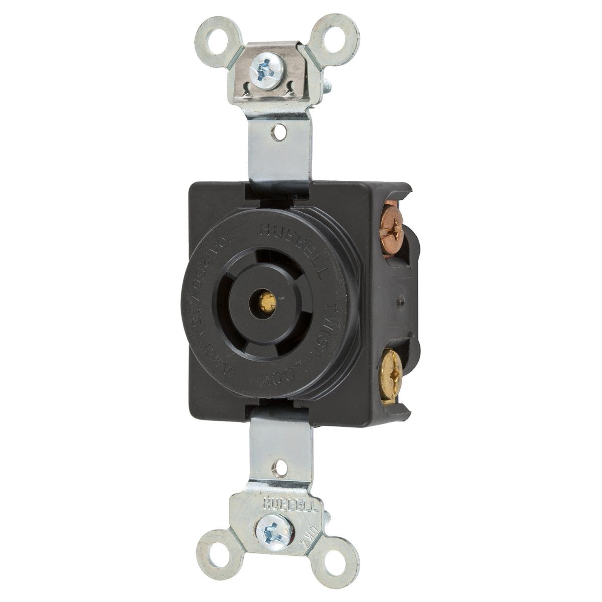 Hubbell Wiring Device-Kellems HBL7582G Locking Receptacles