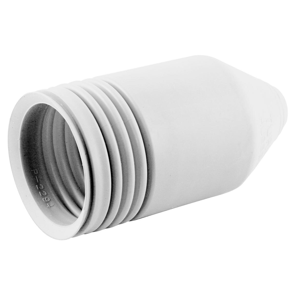 Hubbell Wiring Device-Kellems HBL77CM16W Short Standard Weatherproof Molded Device Boot, For Use With 50 A Ship-to-Shore Device Plug, Device Mount, IP55, Elastomer, White