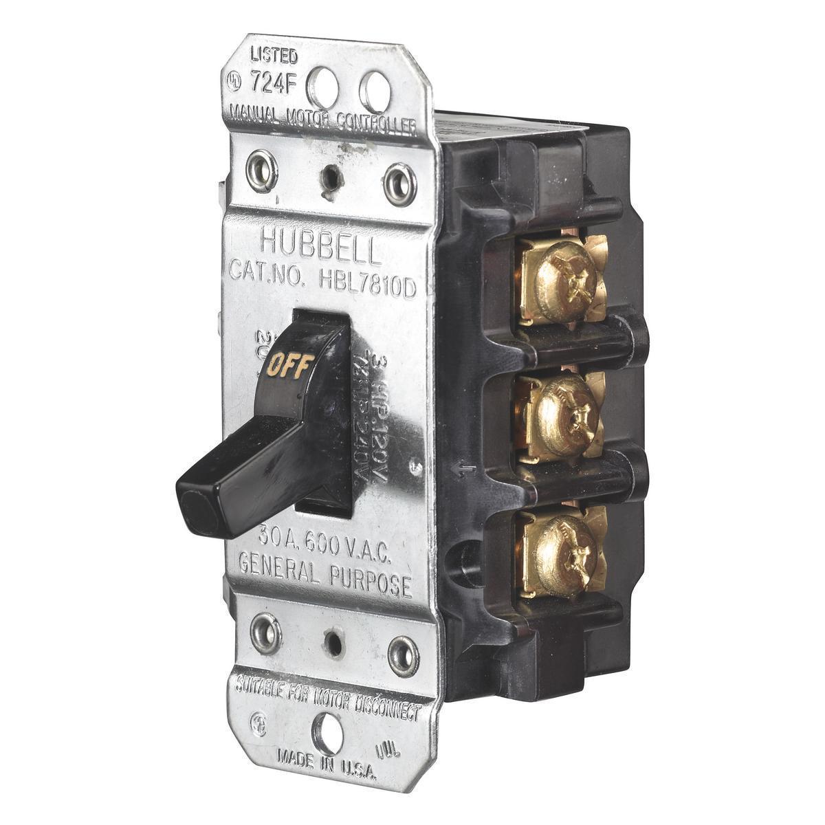 Hubbell Wiring Device-Kellems HBL7810DW Toggle Disconnects