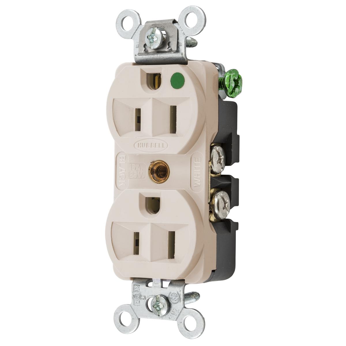 Hubbell Wiring Device-Kellems HBL8200HLA Straight Blade Receptacles