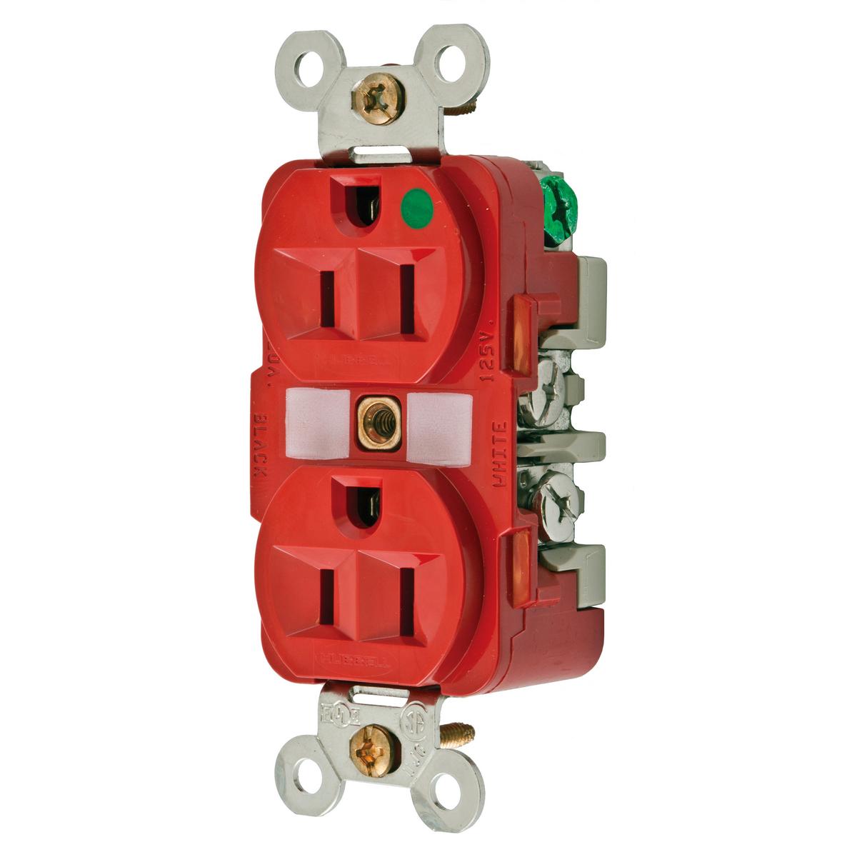 Hubbell Wiring Device-Kellems HBL8200RMRI Straight Blade Receptacles