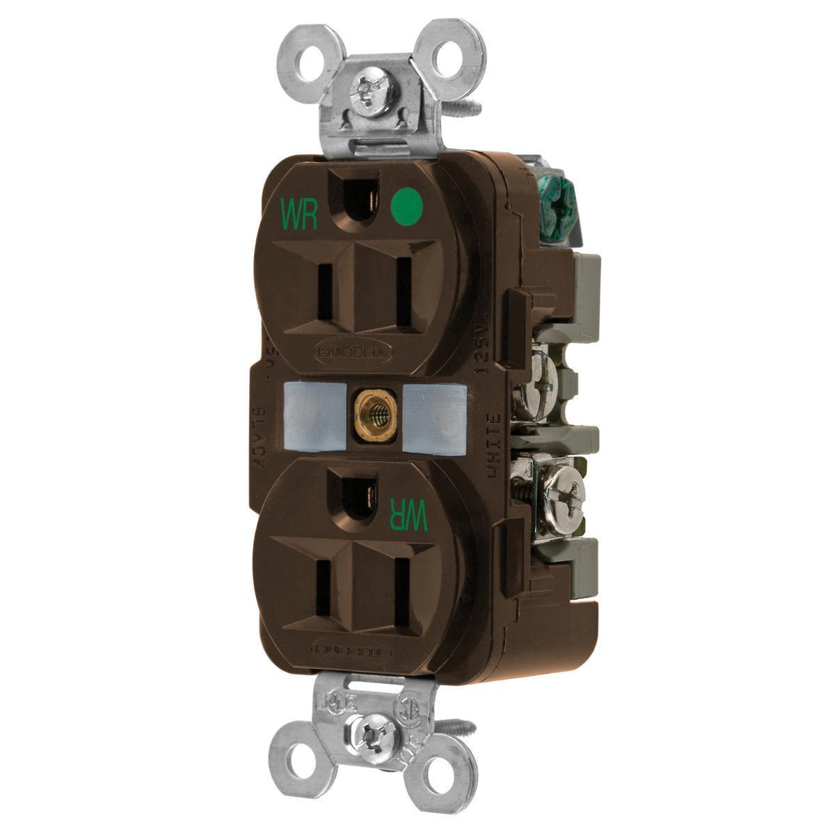 Hubbell Wiring Device-Kellems HBL8200WR Straight Blade Receptacles