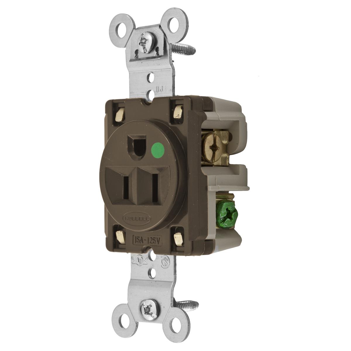 Hubbell Wiring Device-Kellems HBL8210 Straight Blade Receptacles