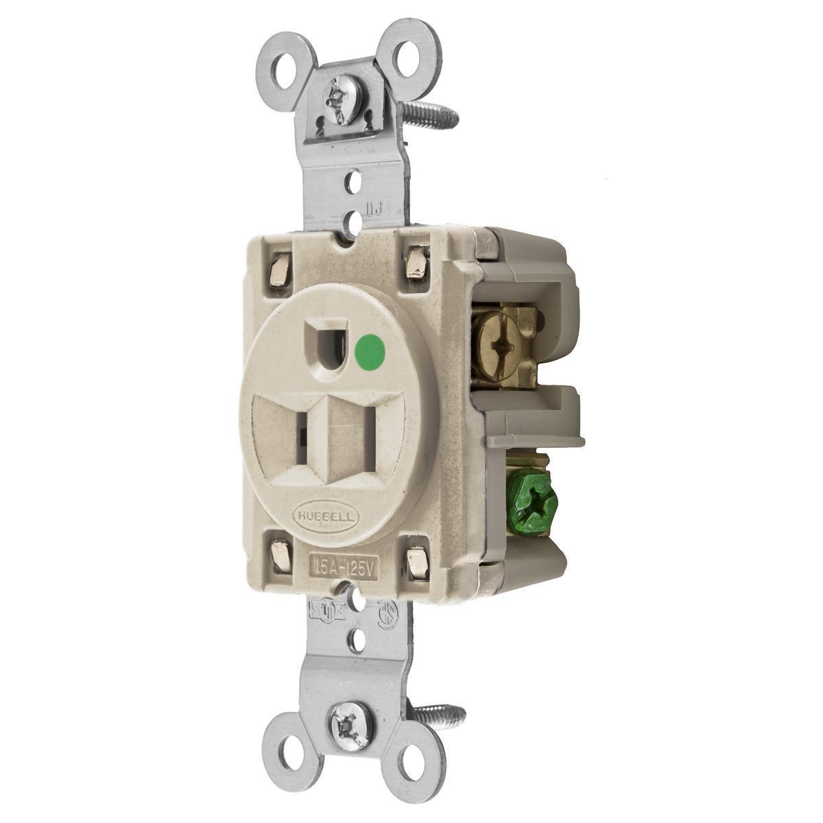 Hubbell Wiring Device-Kellems HBL8210LA Straight Blade Receptacles