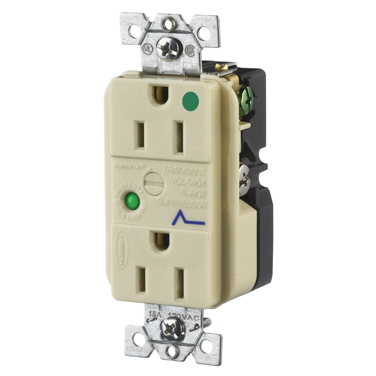 Hubbell Wiring Device-Kellems HBL8262ISA Straight Blade Receptacles