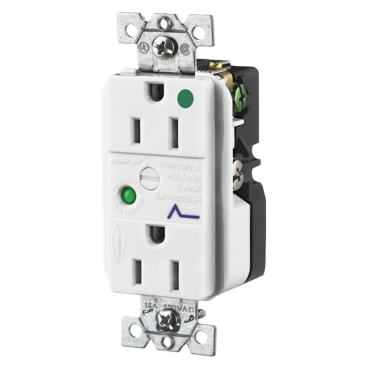 Hubbell Wiring Device-Kellems HBL8262WSA Straight Blade Receptacles