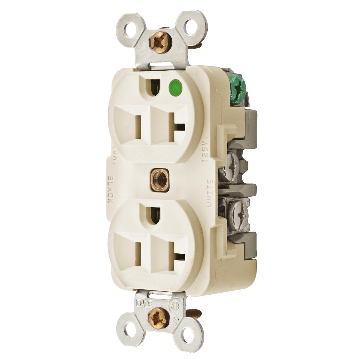 Hubbell Wiring Device-Kellems HBL8300IMRI Straight Blade Receptacles