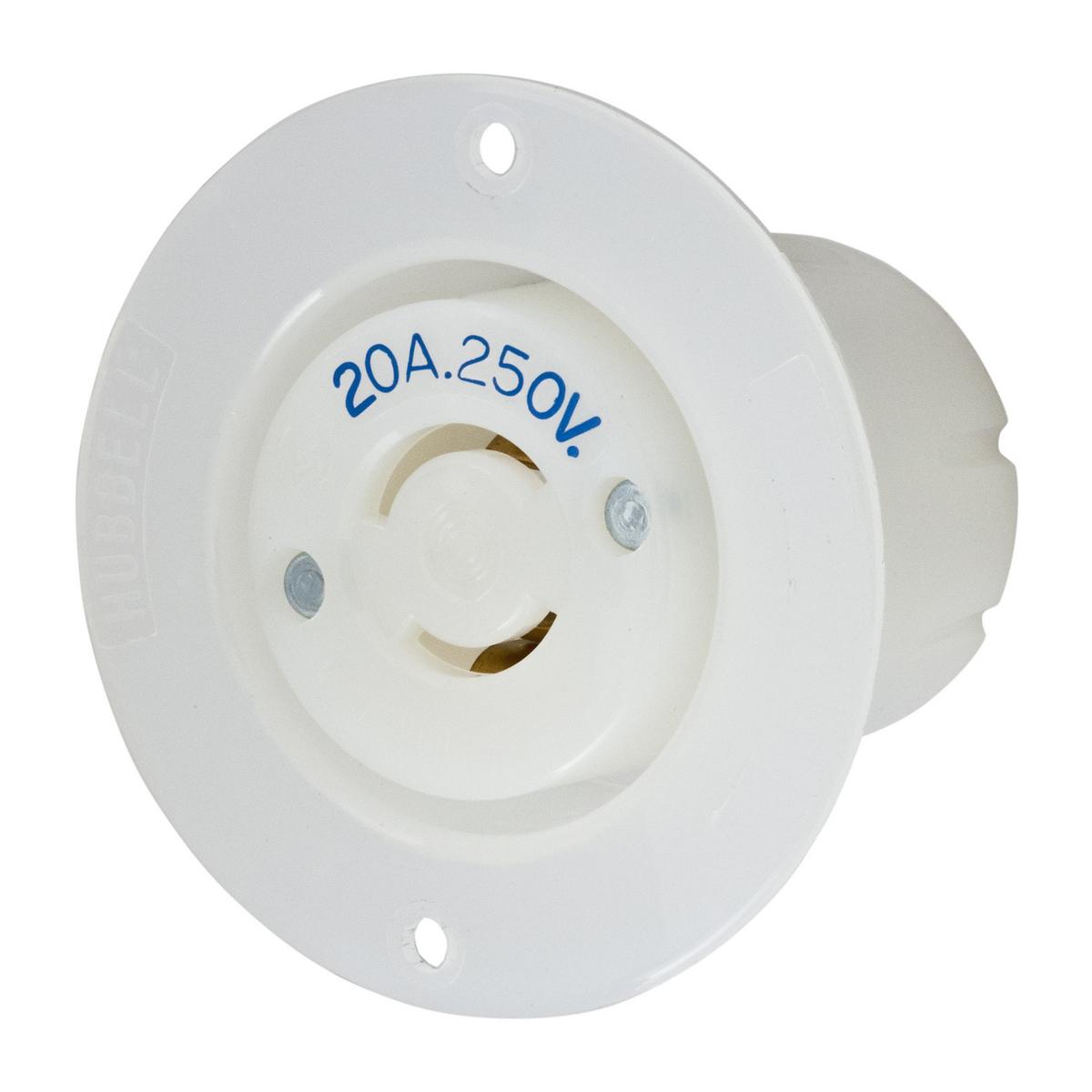 Hubbell Wiring Device-Kellems HBL8809C Locking Flanged Inlets & Outlets