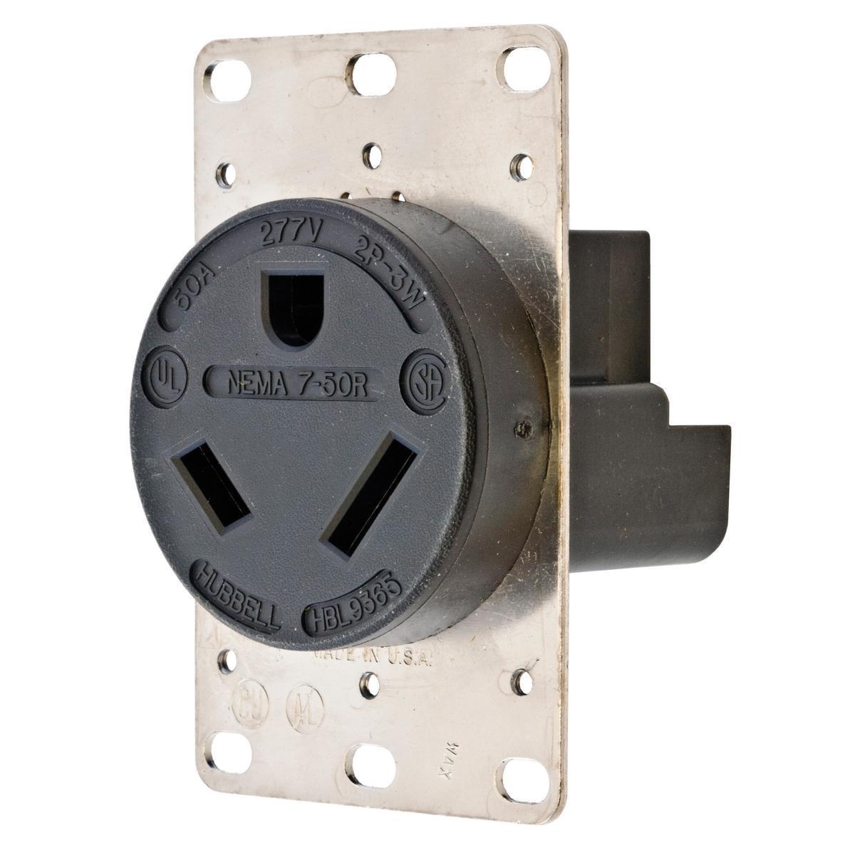 Hubbell Wiring Device-Kellems HBL9365 Straight Blade Receptacles