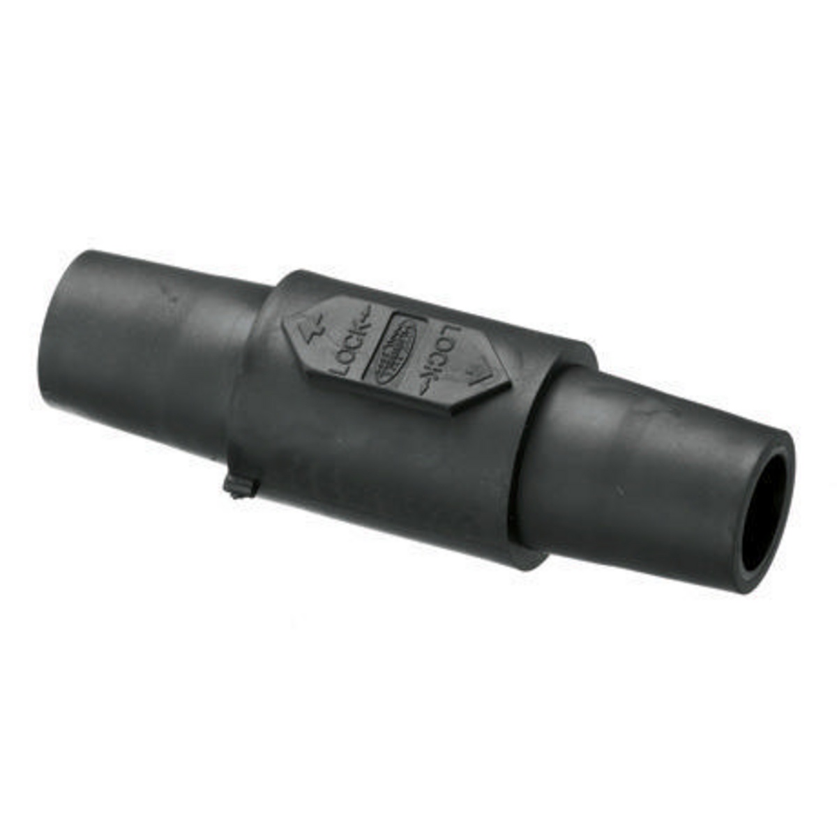 Hubbell Wiring Device-Kellems HBLDFBK 16 Series Double Female Gender Reversing Insulated Standard Single Pole Coupler, 600 V AC/250 V DC, 400 A, 2/0 to 4/0 AWG Wire, Pre-Wired Connection, NEMA 3R/4X/12K NEMA Rating