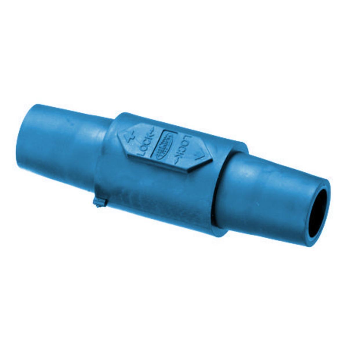 Hubbell Wiring Device-Kellems HBLDFBL 16 Series Double Female Gender Reversing Insulated Standard Single Pole Coupler, 600 V AC/250 V DC, 400 A, Pre-Wired Connection, NEMA 3R/4X/12 NEMA Rating