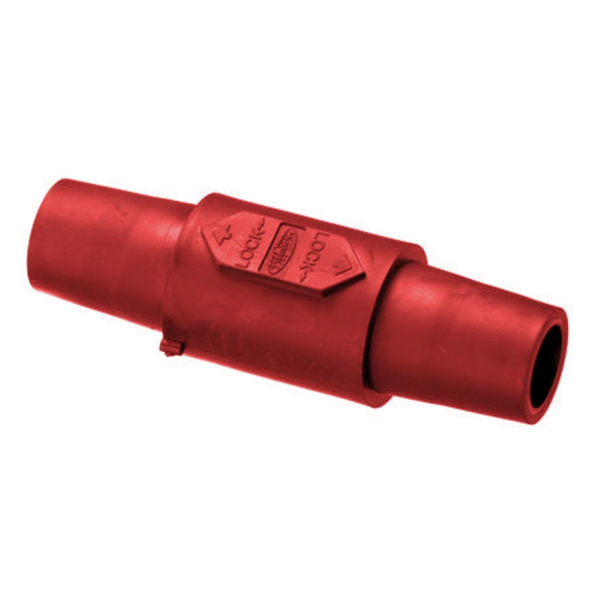 Hubbell Wiring Device-Kellems HBLDFR 16 Series Double Female Gender Reversing Insulated Standard Single Pole Coupler, 600 V AC/250 V DC, 400 A, 2/0 to 4/0 AWG Wire, Pre-Wired Connection, NEMA 3R/4X/12K NEMA Rating