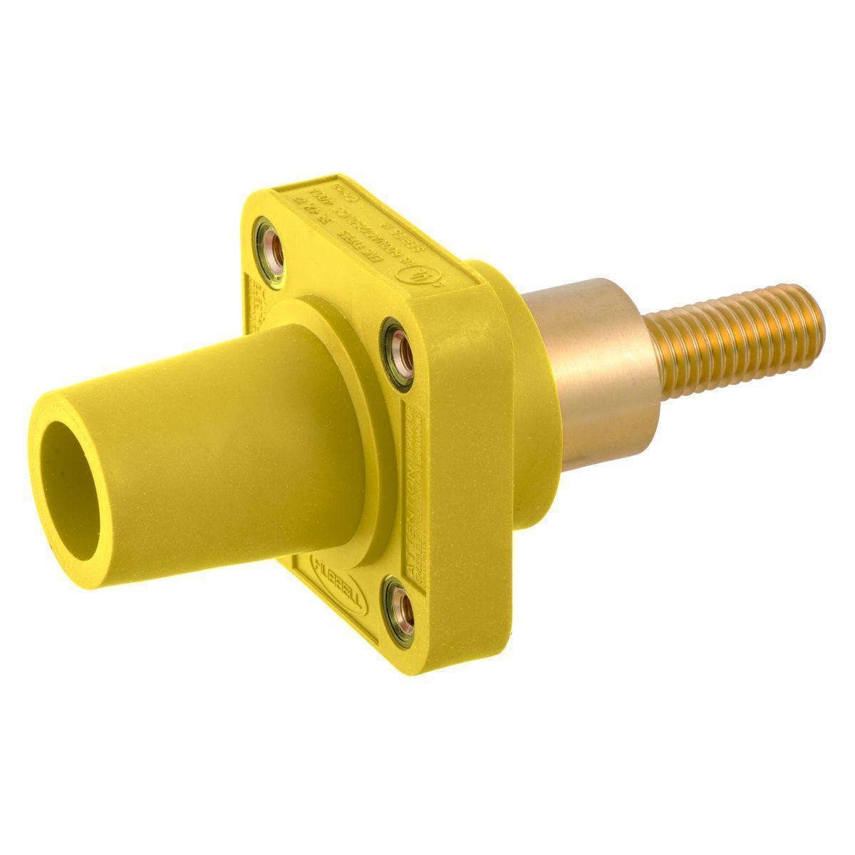 Hubbell Wiring Device-Kellems HBLFRSCEY Single Pole Receptacles