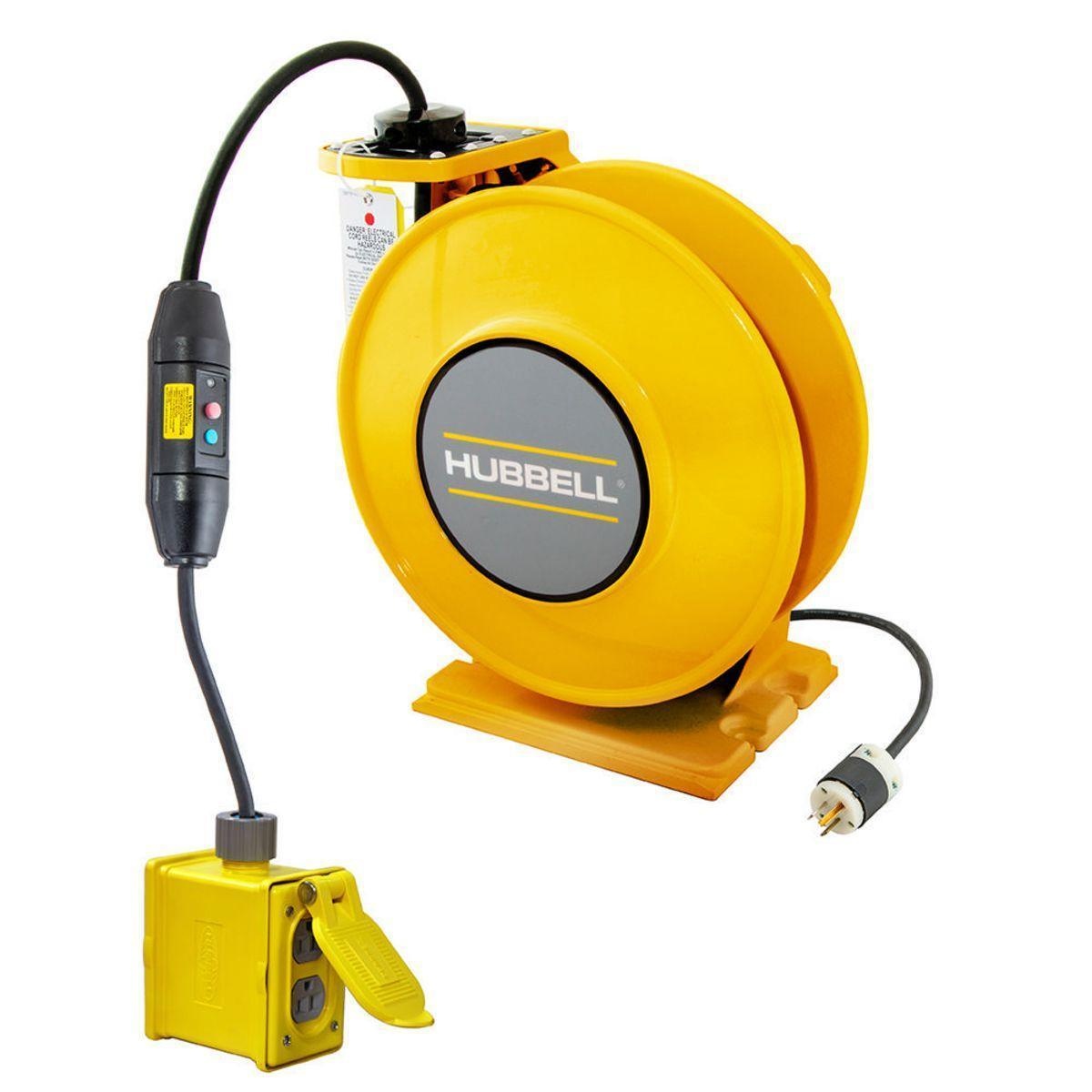 Hubbell Wiring Device-Kellems HBLI25143GF215Y Extension Cord Reels - Retracting