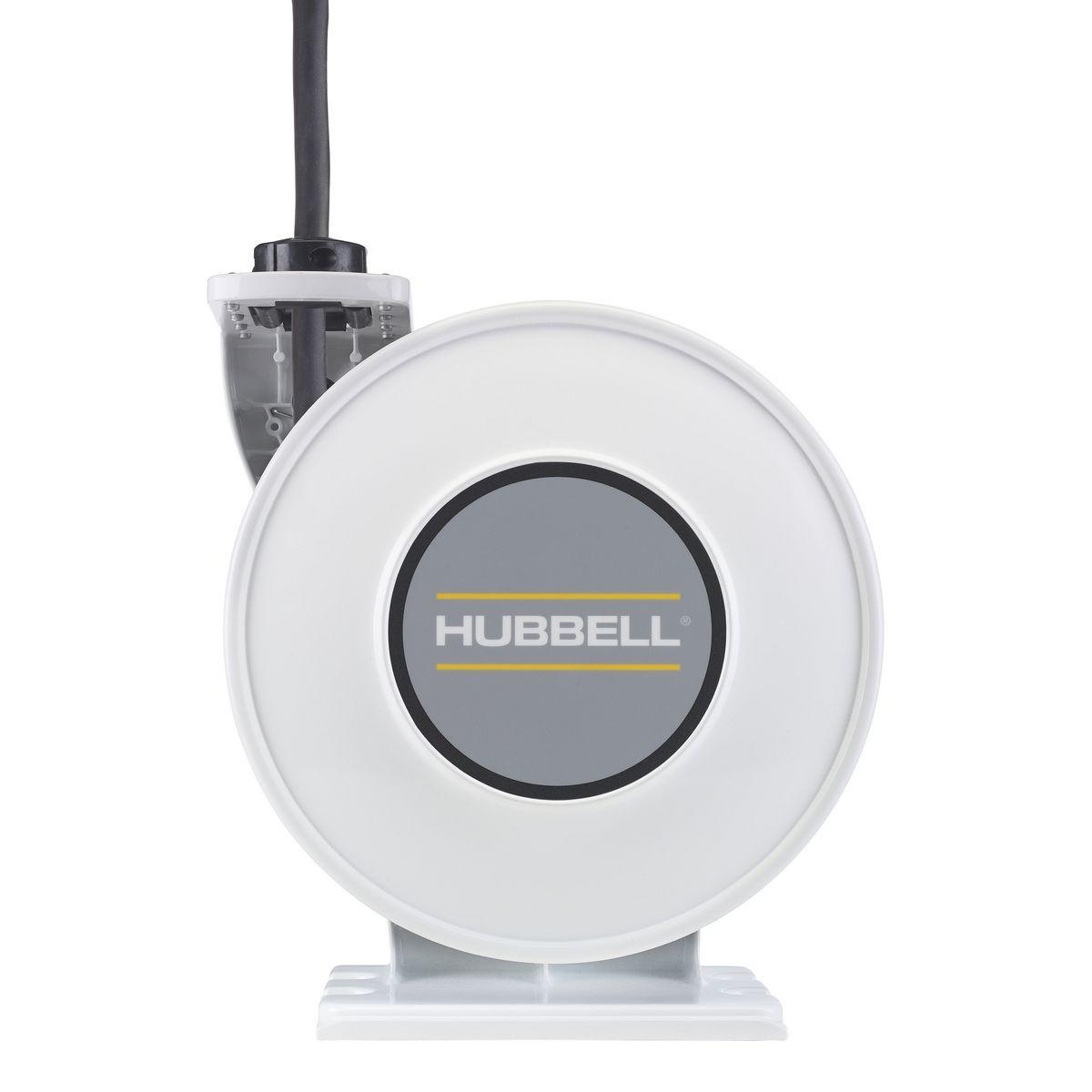 Hubbell Wiring Device-Kellems HBLW40103W inREACH™ 3-Conductor Weatherproof Cord Reel With Open Cord End, 600 V AC, 30 A, 40 ft L Cord, 10 AWG Conductor