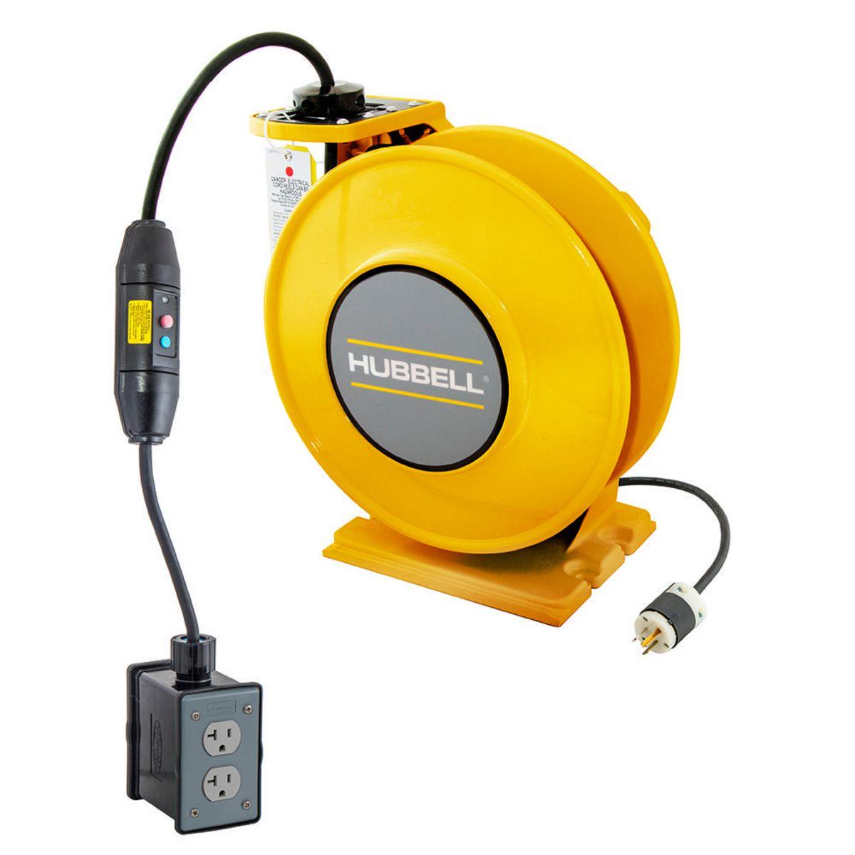 Hubbell Wiring Device-Kellems HBLI25123GF220M1Y Extension Cord Reels - Retracting