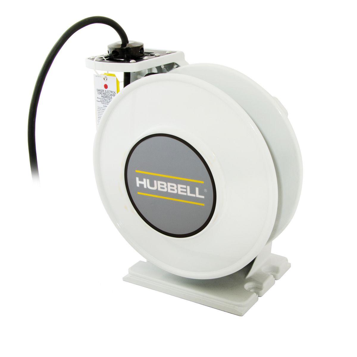 Hubbell Wiring Device-Kellems HBLI25123 inREACH™ 3-Conductor Heavy Duty Cord Reel With Open Cord End, 250 V AC, 20 A, 25 ft L Cord, 12 AWG Conductor