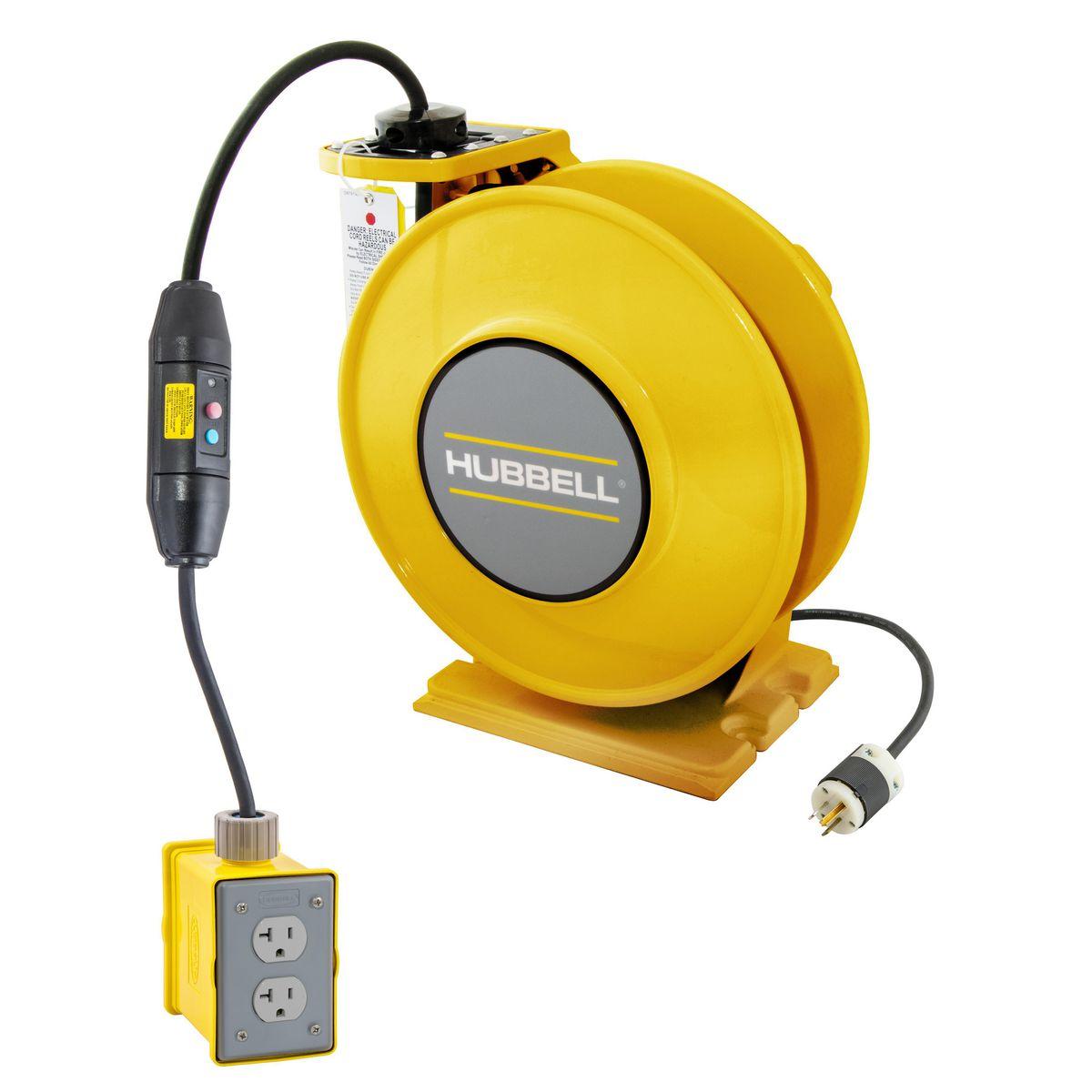 Hubbell Wiring Device-Kellems HBLI45123GF220Y Extension Cord Reels - Retracting