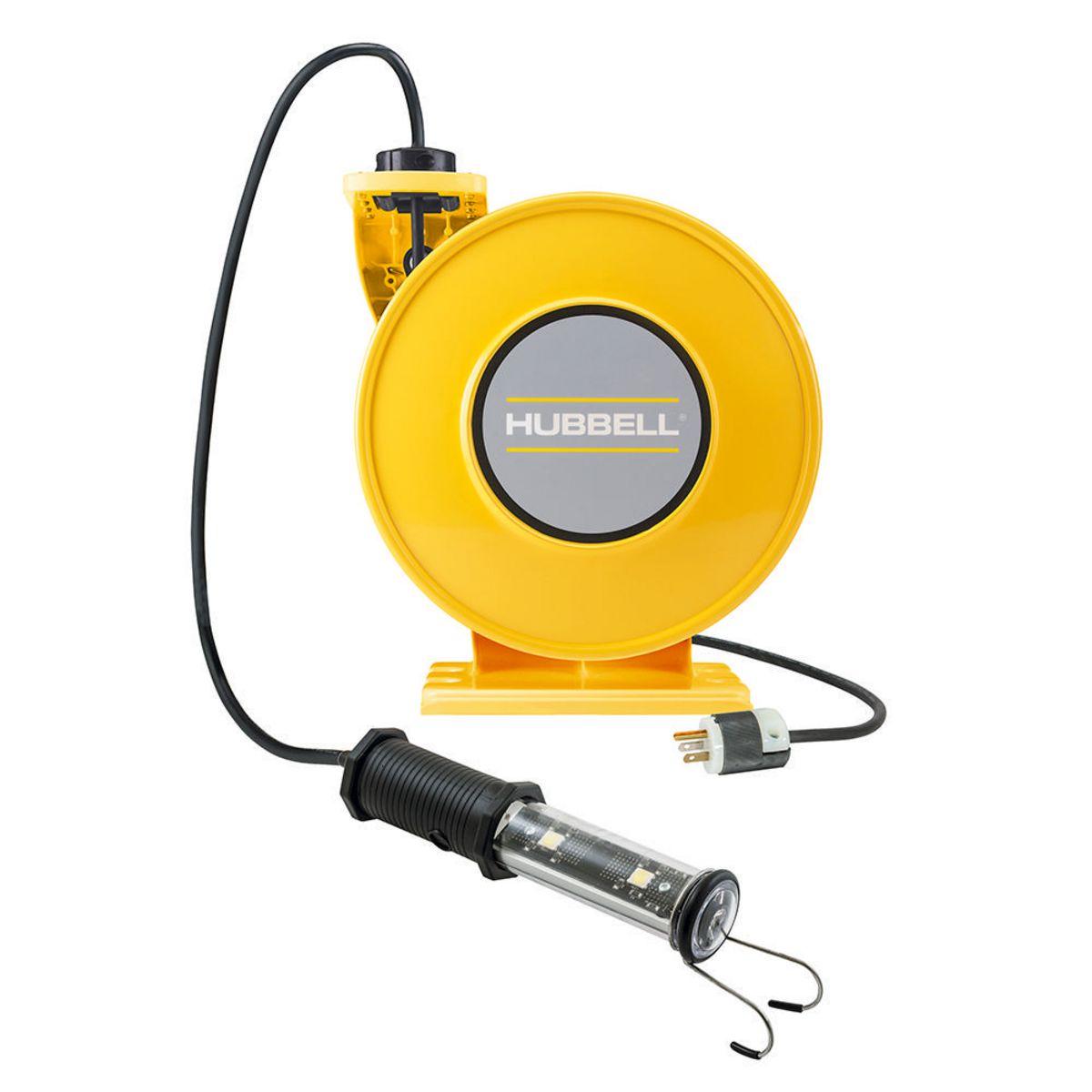 Hubbell Wiring Device-Kellems HBLI45163LEDY Extension Cord Reels with Hand Lamps