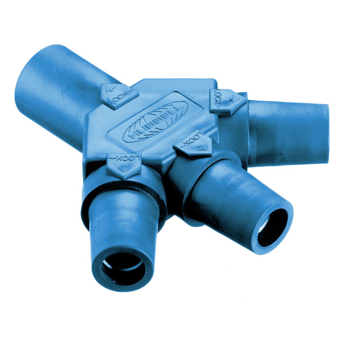 Hubbell Wiring Device-Kellems HBLM3FBL Single Pole Multi Way Connectors