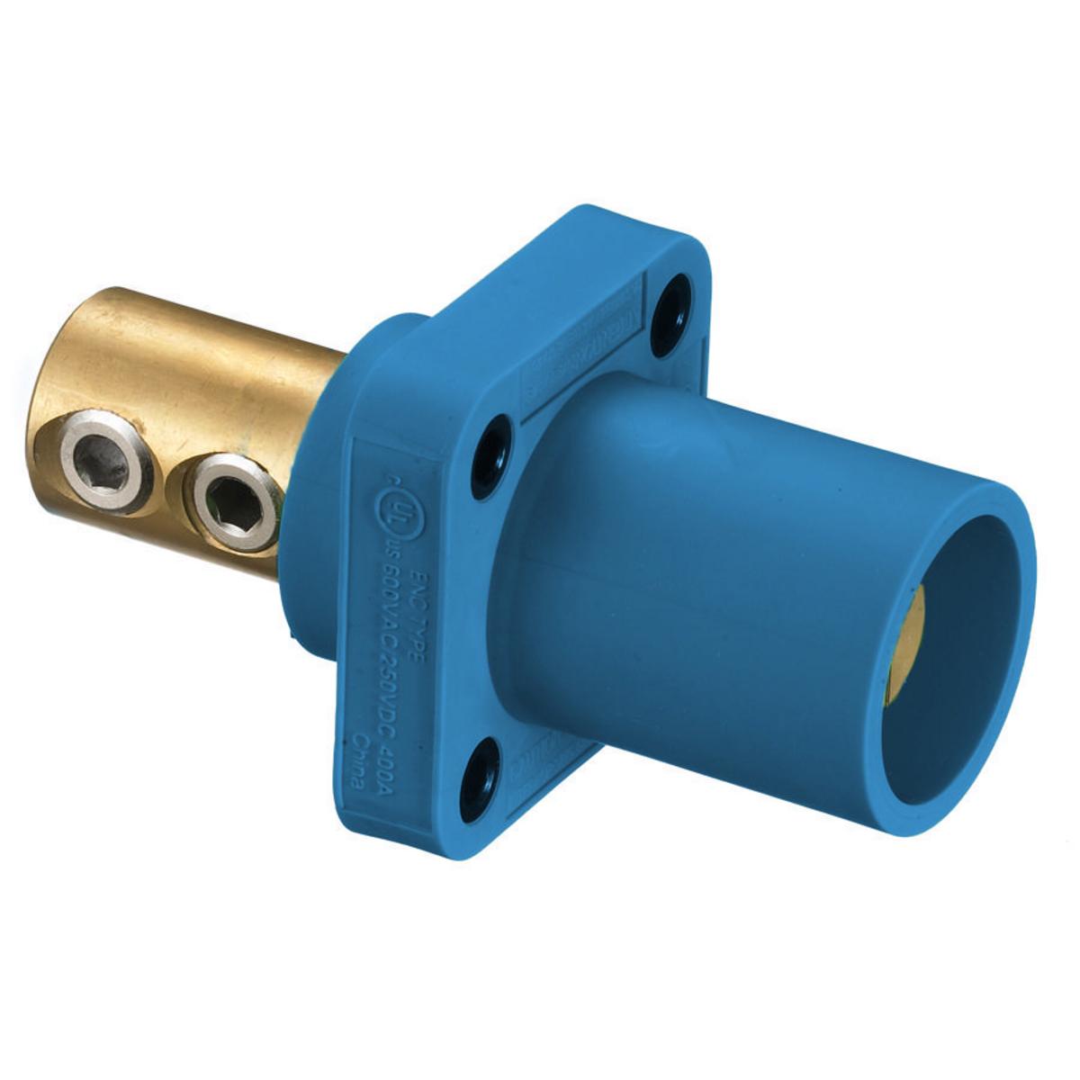 Hubbell Wiring Device-Kellems HBLMRBL 16 Series 1-Phase Male Heavy Duty Single Pole Receptacle, 600 V AC/250 V DC, 400 A, 4 to 4/0 AWG Wire, Screw Terminal Connection, 3R/4X/12K NEMA Rating