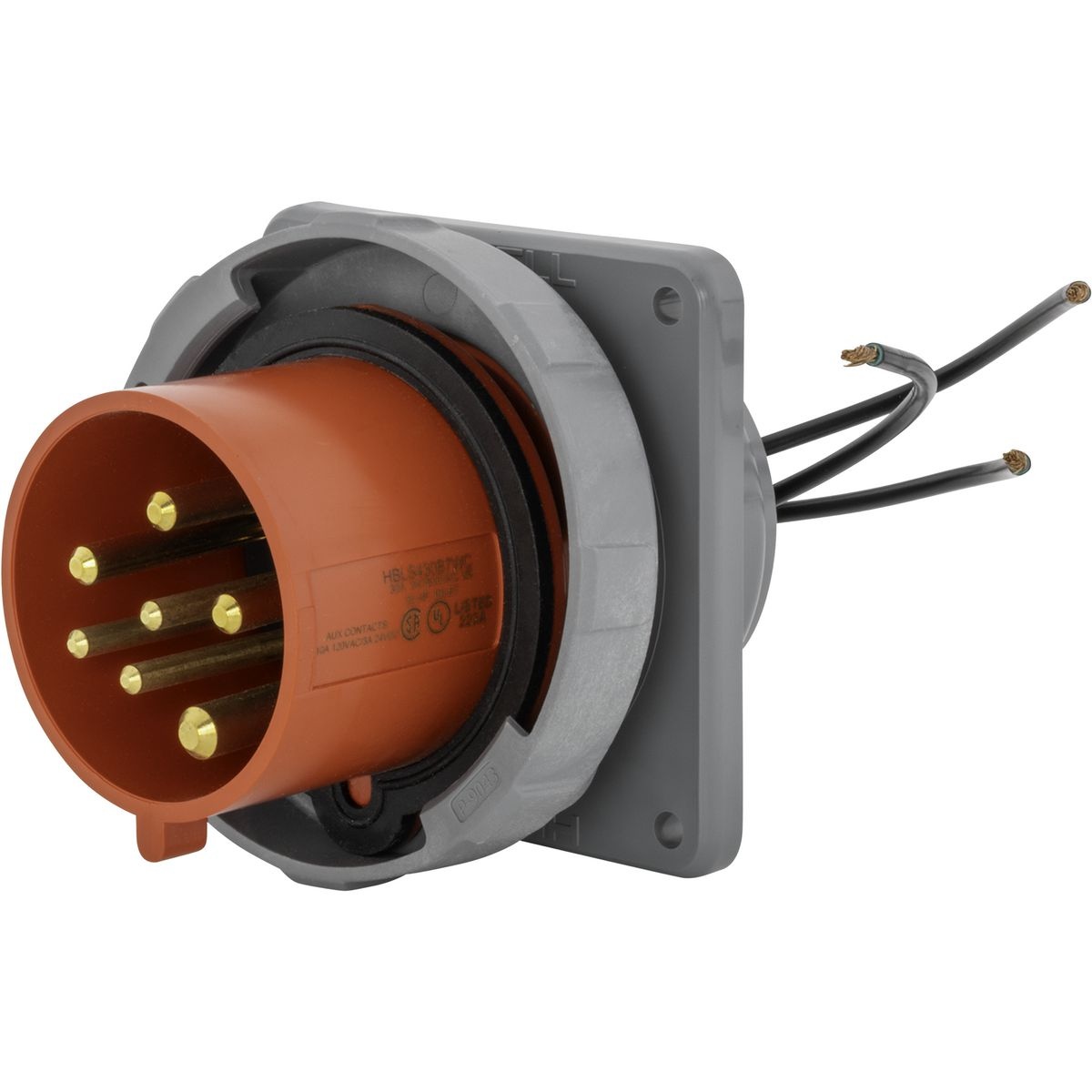 Hubbell Wiring Device-Kellems HBLS430B7WC Pin & Sleeve Inlets