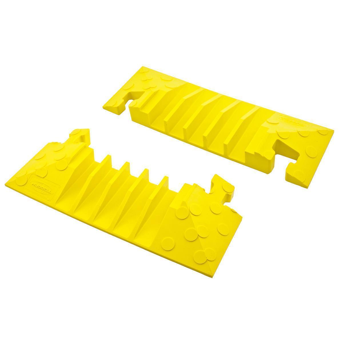 Hubbell Wiring Device-Kellems HBLTT5ECB Standard End Cap, 7-1/2 in OAL x 20 in OAW x 2.31 in OAH, 5 Channel, Yellow