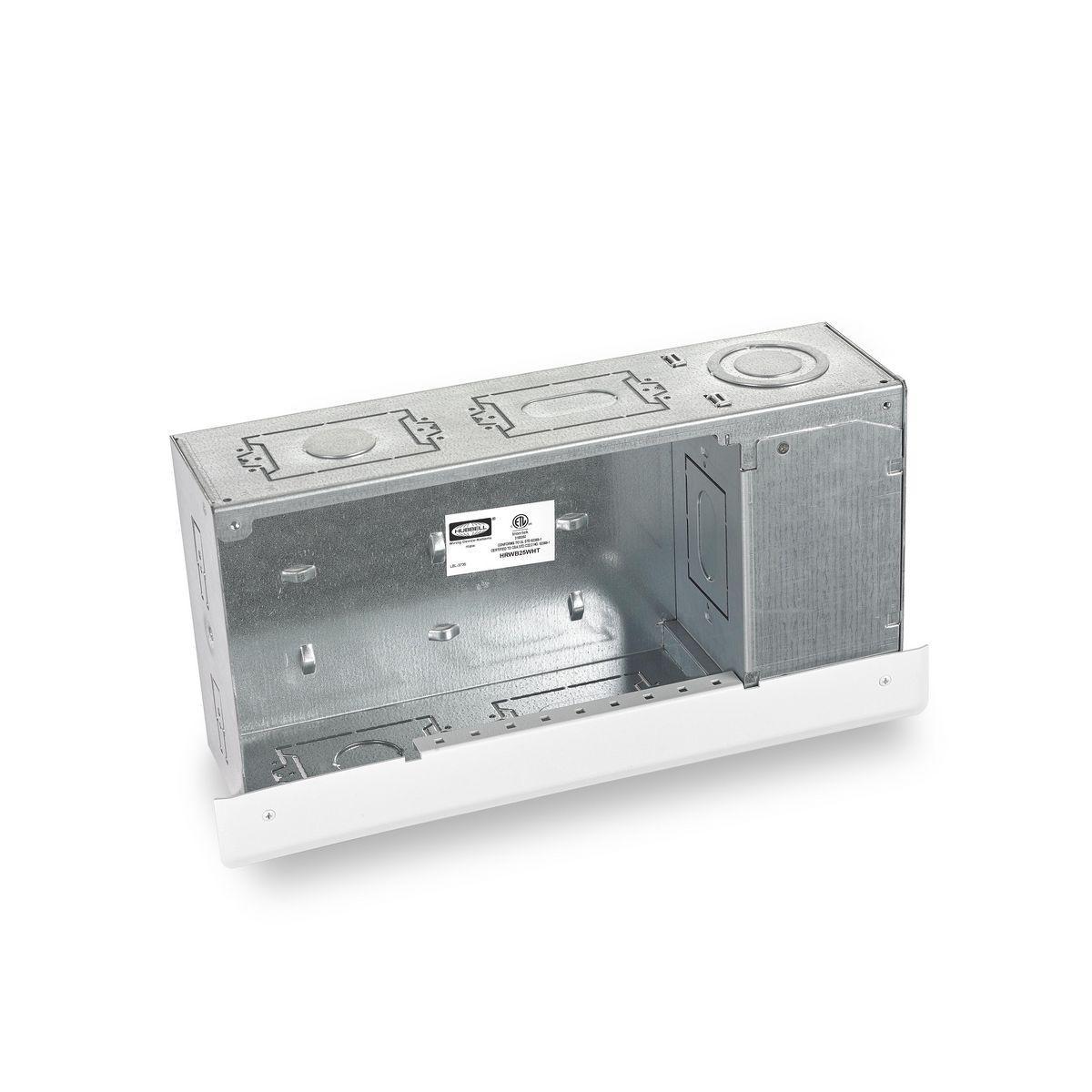 Hubbell Wiring Device-Kellems HRWB25WHT Gang Box