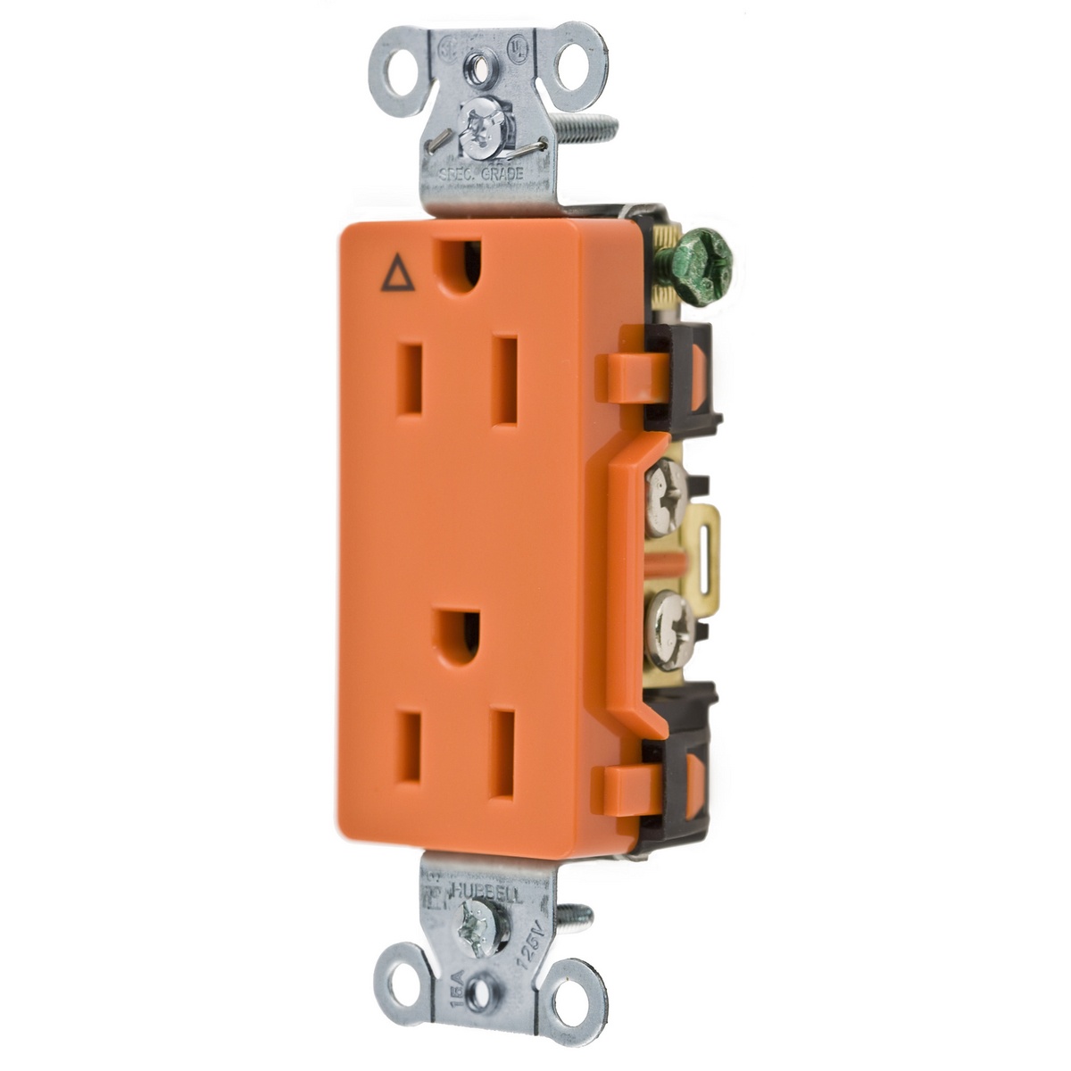 Hubbell Wiring Device-Kellems IG15DR Straight Blade Receptacles