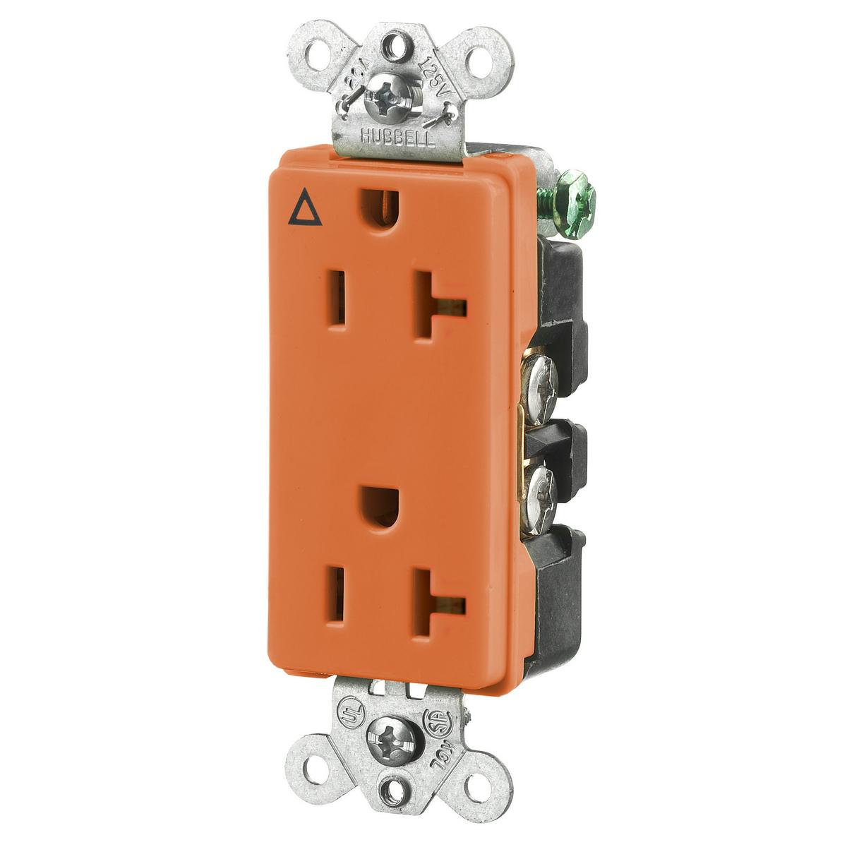 Hubbell Wiring Device-Kellems IG2162 Straight Blade Receptacles