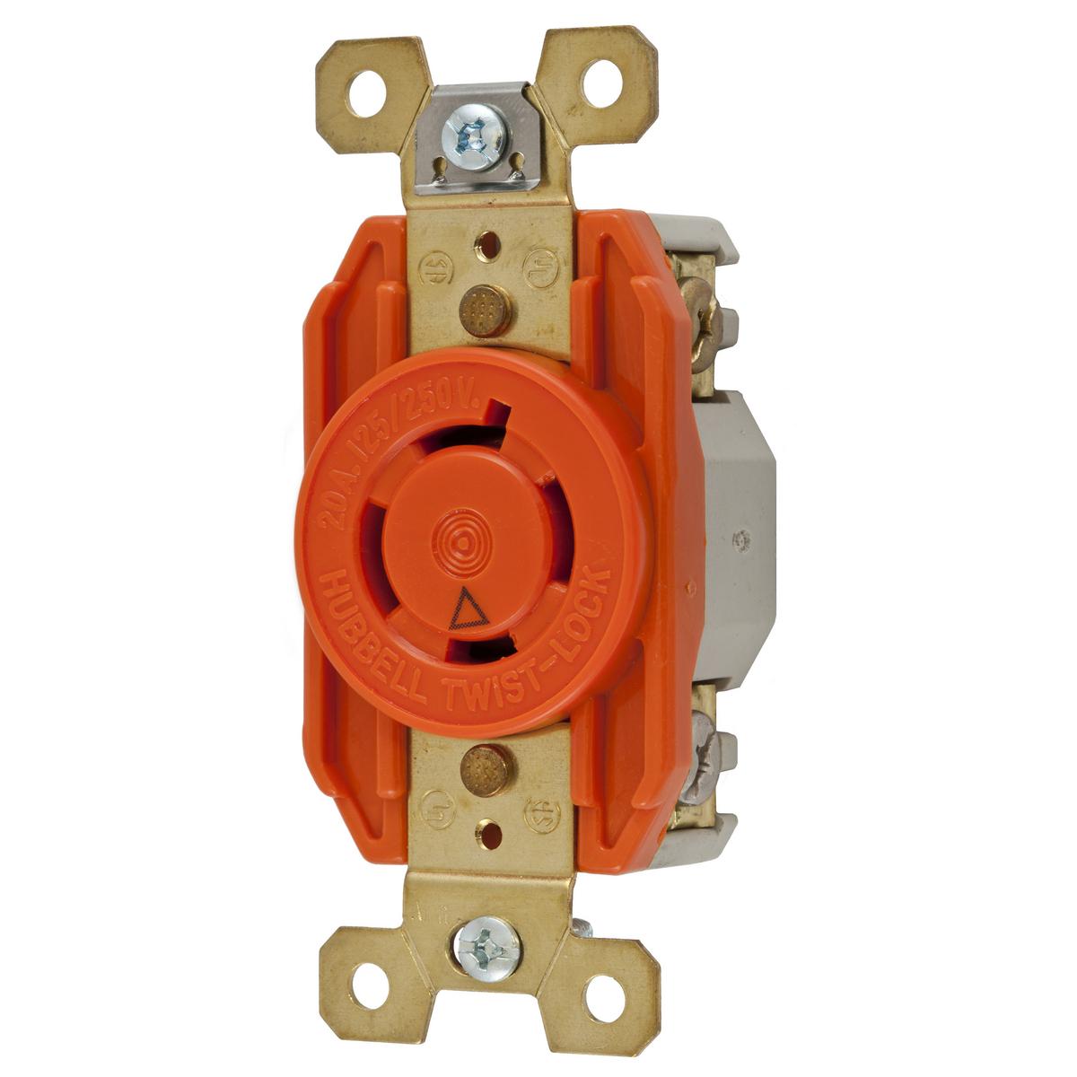Hubbell Wiring Device-Kellems IG2410 Locking Receptacles